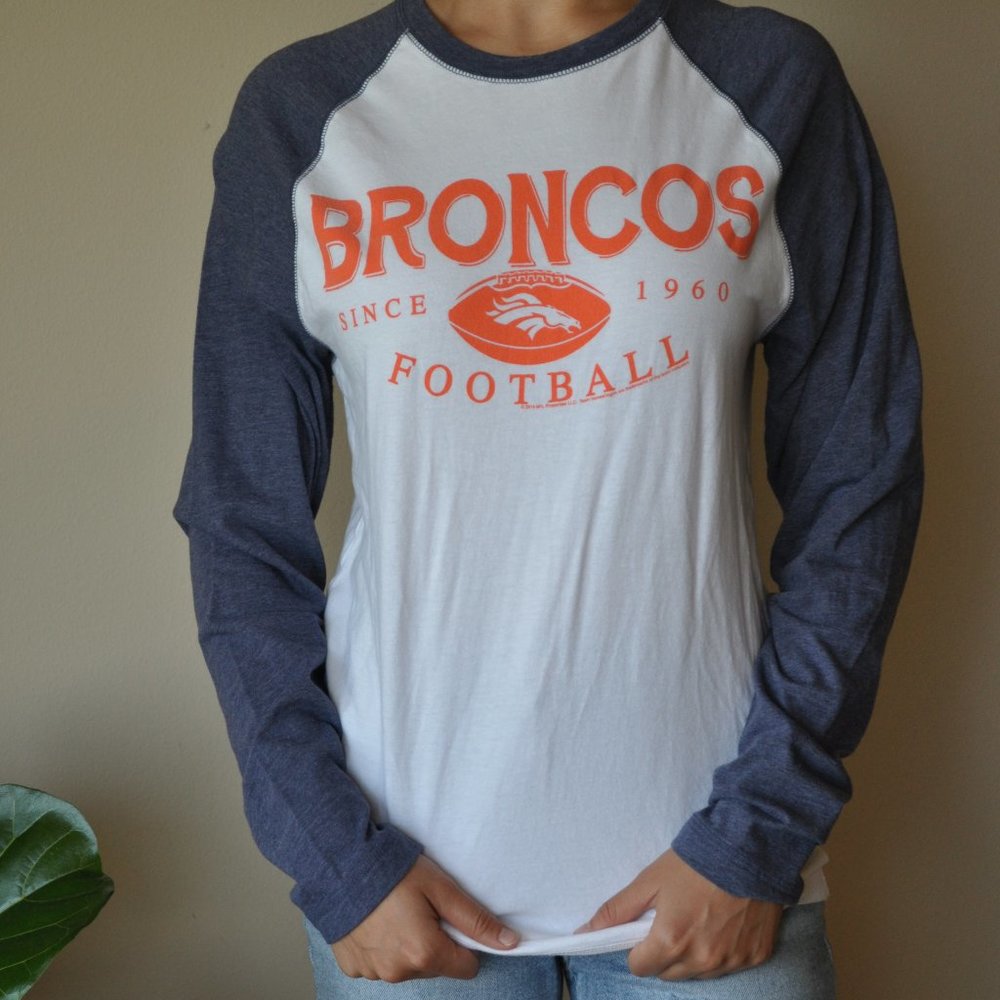 NFL Team Apparel Broncos Long Sleeve Shirt Men M